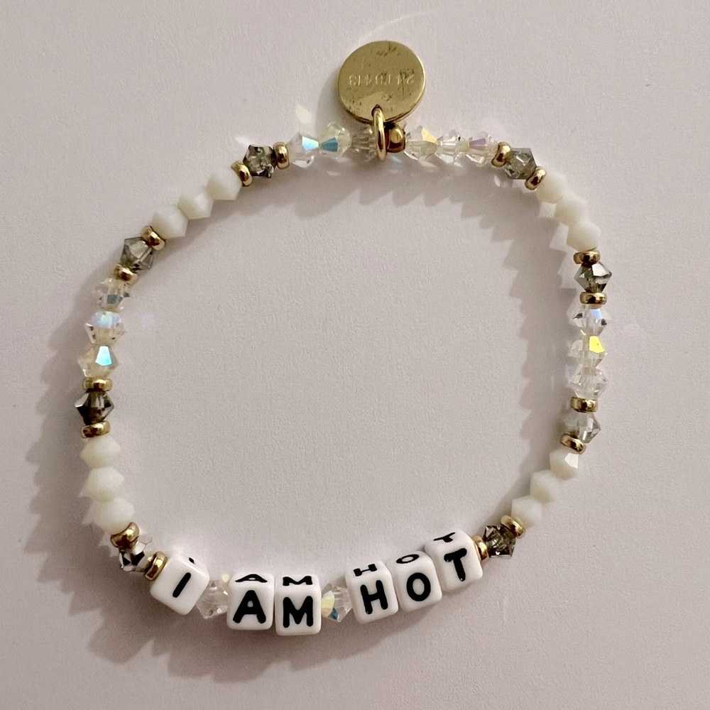 Little Words Project Stretch Bracelet “I AM HOT “